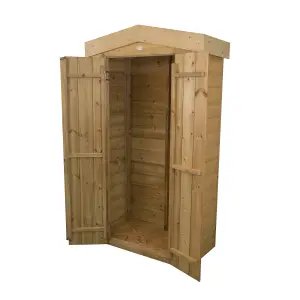 Forest Garden Natural timber Shiplap Apex Garden storage 2x3 ft 1830mm 1100mm