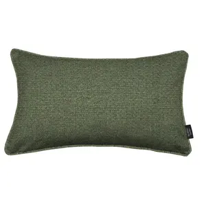 Rectangular Throw Green Piped / Polyester / 40cm x 40cm