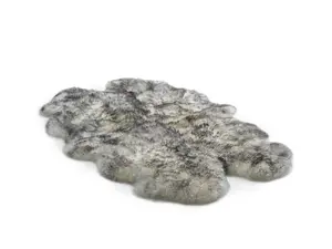 Uk Homeliving Twilight 4 Piece Longwool Genuine Sheepskin Rug