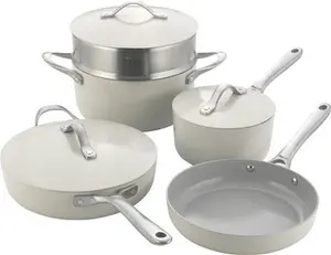 Procook - Ceramic 5 Piece Soho Cookware Set - Cream