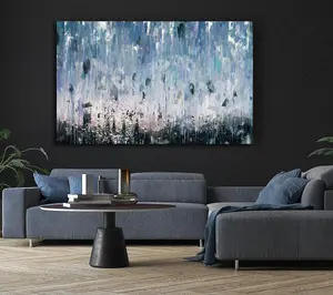 The Abstract Rain Canvas Print Wall Art - Medium 20 x 32 Inches