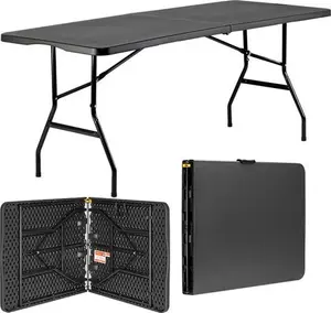 Hartleys 6ft Black Folding Table