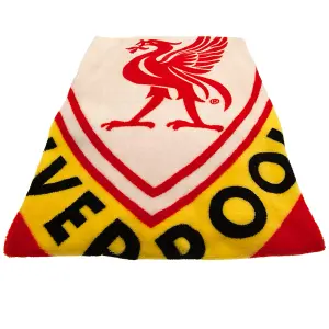 Liverpool FC This Is Anfield Fleece Blanket Red/White/Yellow (One Size)