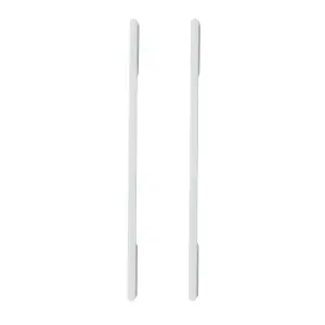 GoodHome Cacao White Kitchen cabinets Bar Pull Handle (L)22cm (D)30mm, Pack of 2