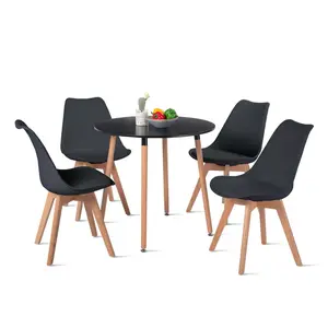 Workington 4 - Person Dining Set Black