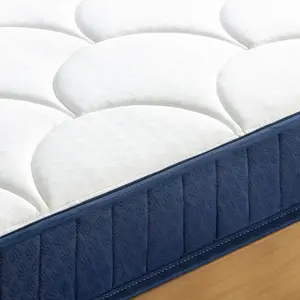 Tight Top pocket spring mattress - Medium firmness mattress - Mattress with multiple layers Kingsize (5')