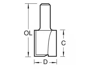 Trend 4/6 x 1/2 TCT Two Flute Cutter 20.0 x 25mm