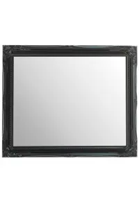 MirrorOutlet Fraser Black Small Beaded Mirror 61 x 51cm