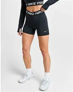 Nike Training Pro 5" Shorts - Black - Womens - Size L -