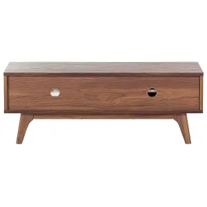 Beliani Scandinavian TV Stand Brown BUFFALO