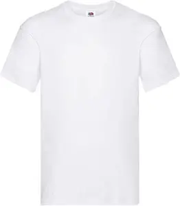 White Fruit Of The Loom Original Printed T-Shirt