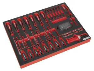 Sealey Tool Tray with Screwdriver Set 72pc TBTP04