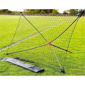 5 x 3 Feet Portable Football Rebounder - Ball Return Net Control & Shot Training