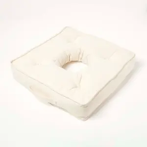 Homescapes Cream Pressure Relief Armchair Booster Cushion