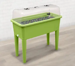 Garden Store Direct Raised Bed Grow Table XXL with Grow Lid & Self Watering System Lime Green