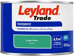 Leyland Trade Vinyl Matt Walls & Ceilings Emulsion Paint Congo Green (PPG1229-6) 350ml Tester