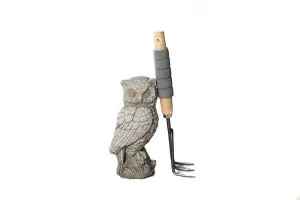 Cute Stone Owl garden ornament