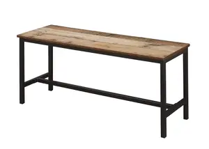 Birlea Urban Dining Table & Bench Set Rustic