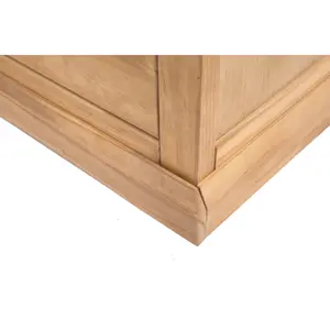 Lucca 2 Drawer Petite Bedside Table Wood Knob