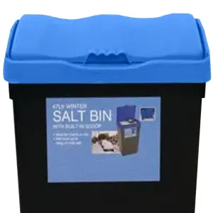 Rock Salt Grit Storage Bin with Scoop Salt Store Box Bin - 30L