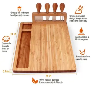 Brayden Studio Londono Bamboo Cheese Board