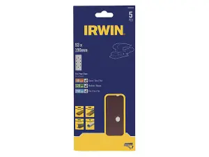 IRWIN 5-Piece Velcro Sanding Sheets for Efficient Sanding