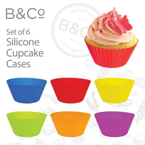 Air Fryer Silicone Cupcake Cases - Air Fryer Accessory - Multicolour