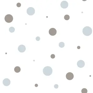 Galerie Little Explorers 2 Blue Polka Dots Wallpaper Roll