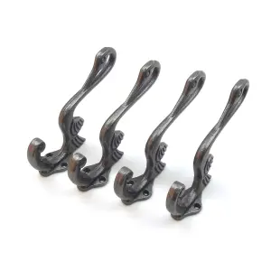 Oakcrafts - Heron Design Coat Hook - Pack of 4 Hooks