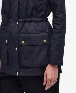 Women's Barbour International Enduro Quilted Jacket - Navy - UK: 8