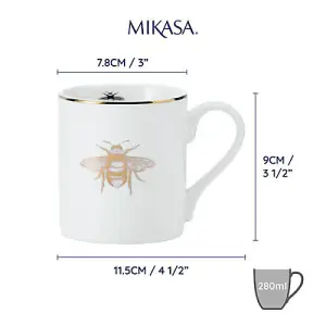 Mikasa Queen Bee 280ml Straight-Sided Mug