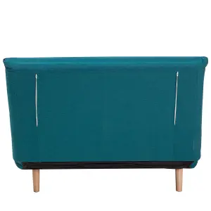 Beliani Retro Sofa Bed SETTEN Sea Blue