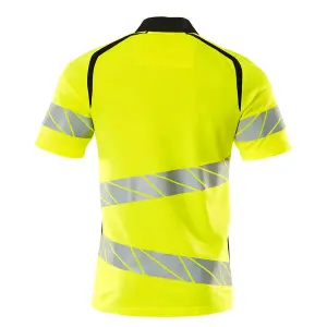 Mascot Accelerate Safe Modern Fit Polo Shirt (Hi-Vis Yellow/Black)  (Small)