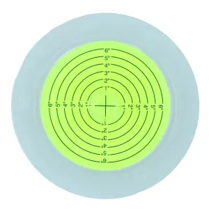 100mm Bull Eye Level Spirit Bubble Orbit Surface 0 - 6 degree Levelling Area