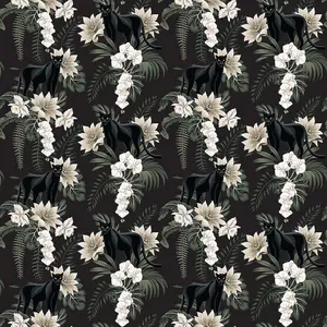 Bobbi Beck eco-friendly black panther wallpaper