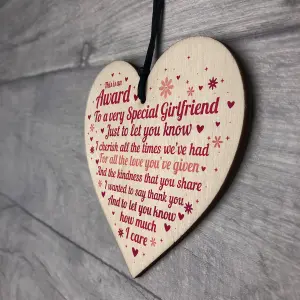 Red Ocean Handmade Valentines Gift For Girlfriend Wooden Heart Sign Relationship Anniversary Gift From Boyfriend Keepsake Gift