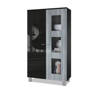 Display Cabinet Black/White / Without