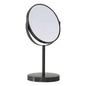 Metal Flat Mirror Grey / 29cm H x 18cm W