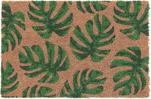 Coco & Coir Door Mats Indoor Outdoor Non Slip Monstera Plant Design Entrance Welcome Mat 40cm x 60cm MY MONSTERA