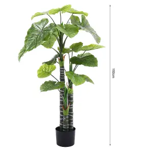 Artificial Plant House Plant Indoor Plant Fake Tropical Tree in Black Pot 160 cm