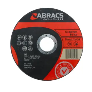 115mm x 1mm Steel & stainless steel Type 41 (Proflex) Cutting Discs. Per 25 discs