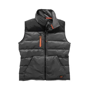 Scruffs Worker Gilet Padded Bodywarmer Grey & Black - XXL