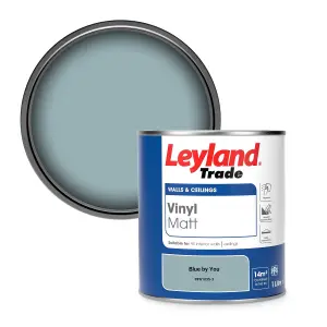 Leyland Trade Vinyl Matt Walls & Ceilings Emulsion Paint Blue by You (PPG1035-3) 1L