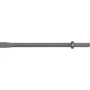 30mm x 470mm Flat Point Breaker Chisel with 7/8" Hex Shank for Demolition Work