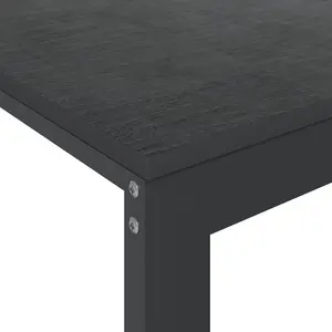 Berkfield Computer Desk Black 110x60x73 cm Engineered Wood