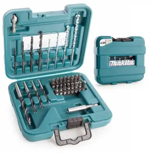 Makita 60 Piece Drill Screwdriver Bit Set Masonry Wood Metal Countersink Bits