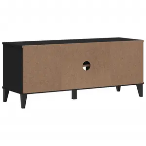 Berkfield Shoe Bench VIKEN Black 106x35x45 cm Engineered Wood