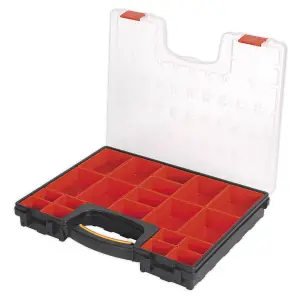 Sealey Parts Storage Case With 20 Removable Compartments - Red/Black APAS2R