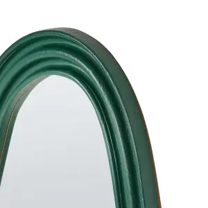 Beliani Retro Wall Mirror ROCLES Dark Green