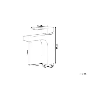 Saigo Bathroom Mono Basin Mixer Black